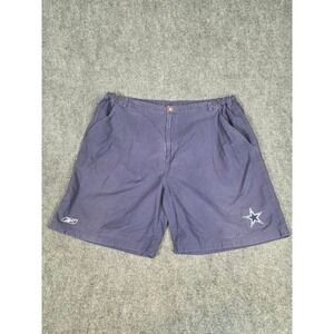 Vintage 2005 Jeans Reebok NFL Dallas Cowboys Shorts Navy Blue 3XL Cotton Nylon